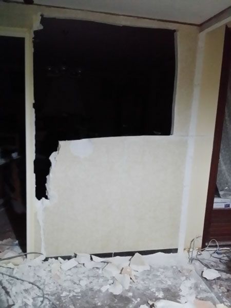 état du chantier à 21 h